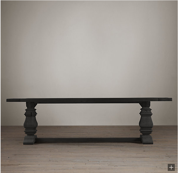 Restoration Hardware LookAlikes Restoration Hardware Trestle Salvaged Wood Dining Table