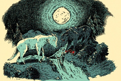 Lobos, perros, zorros y otros cánidos míticos, fabulosos y legendarios Cadejo+02