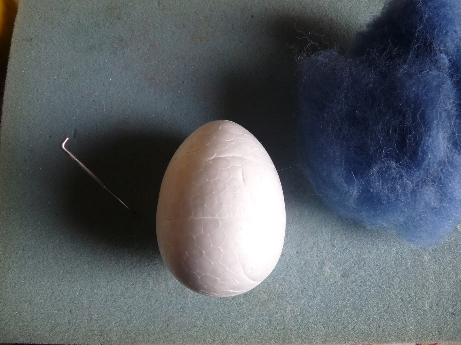 Needle felting Easter, eggs, flowers and pretty ribbons.