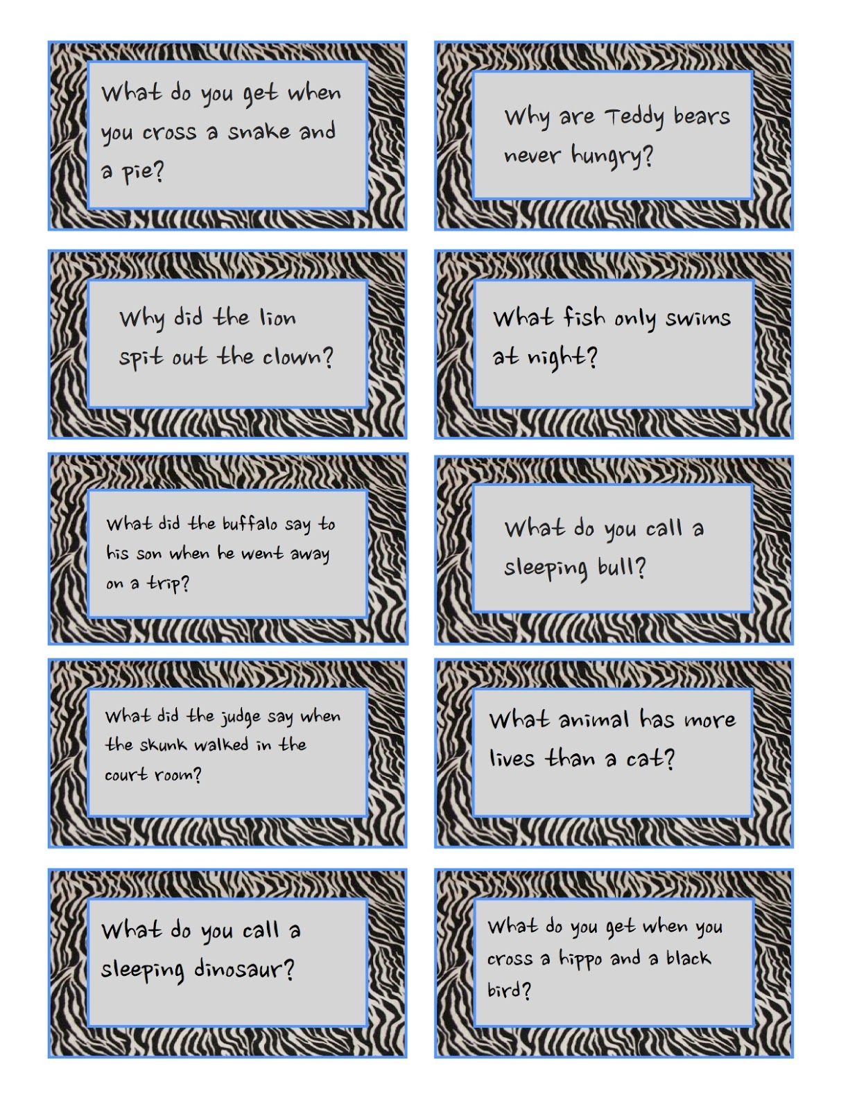 Redfly Creations Pack a Laugh in Your Child's Lunch! Free Joke Printables