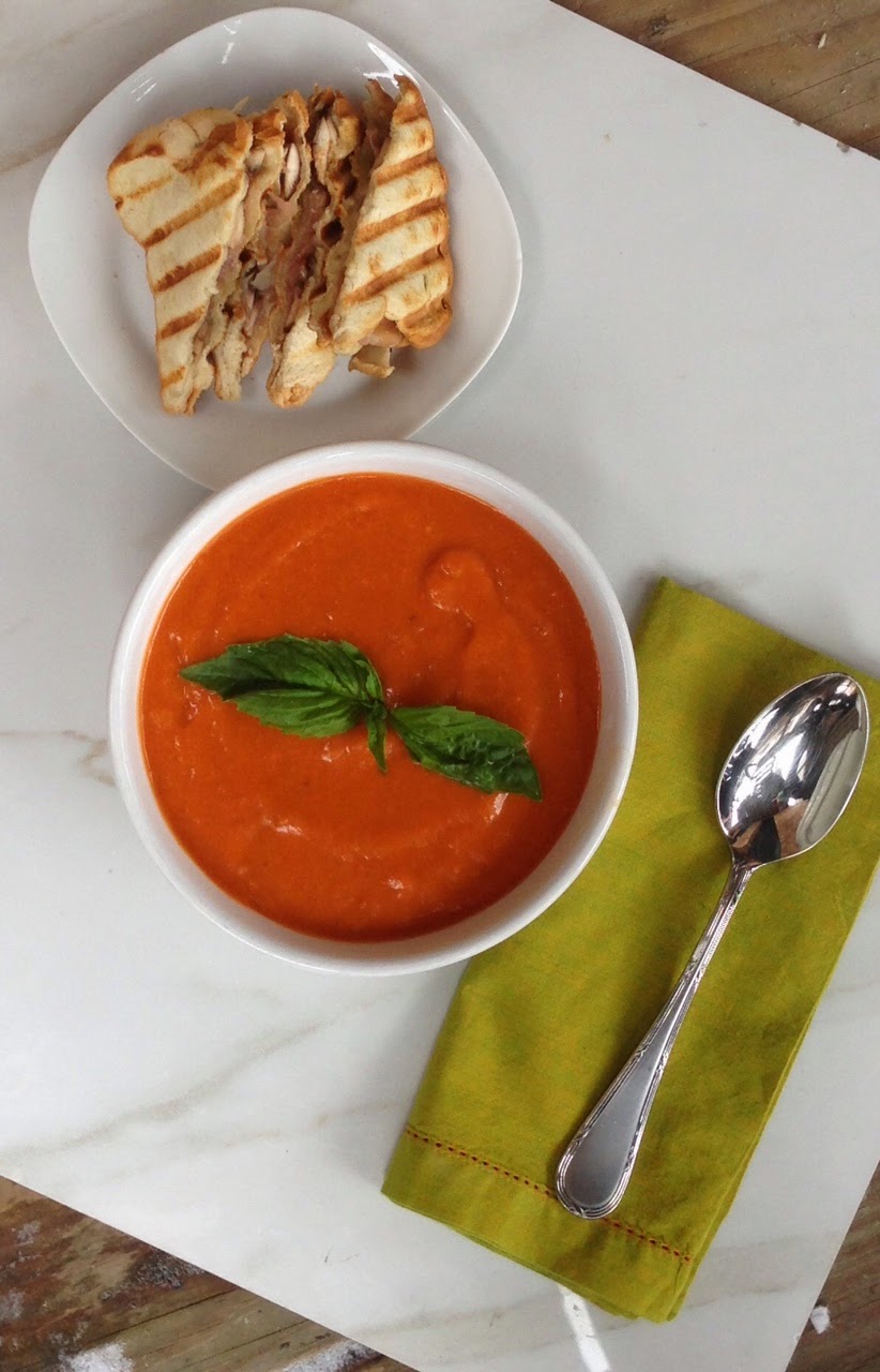 A Girl & Her Food Emeril Lagasse's Creamy Tomato Soup With A Fontina