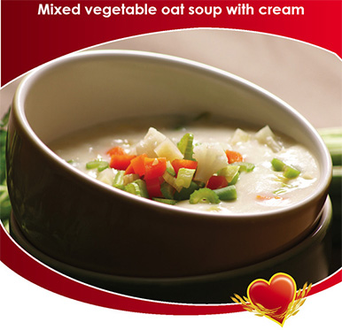 Mixed vegetable oat soup with cream, vegetable recipes, Cook Recipes
