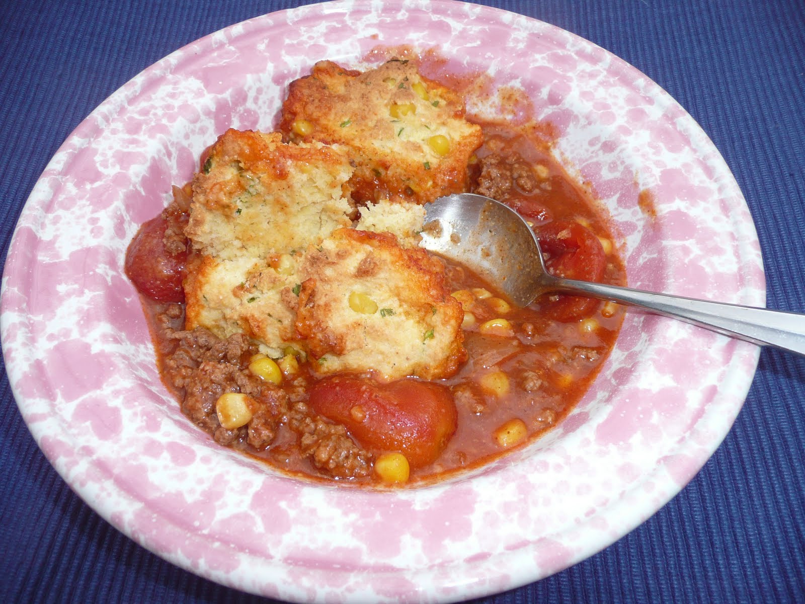 Everyday Dutch Oven Chili With Cornbread Dumplings