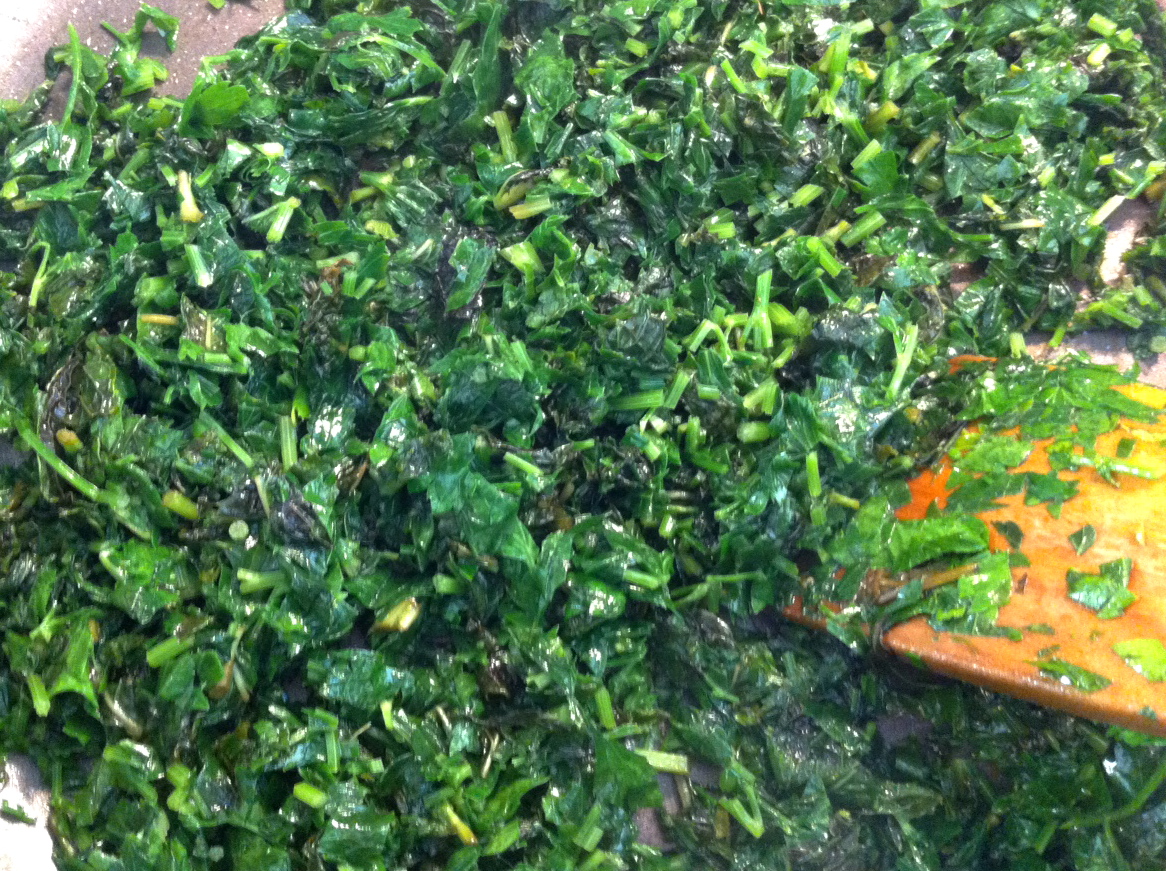 khoreshekarafs persian celery stew with braised beef, parsley, and