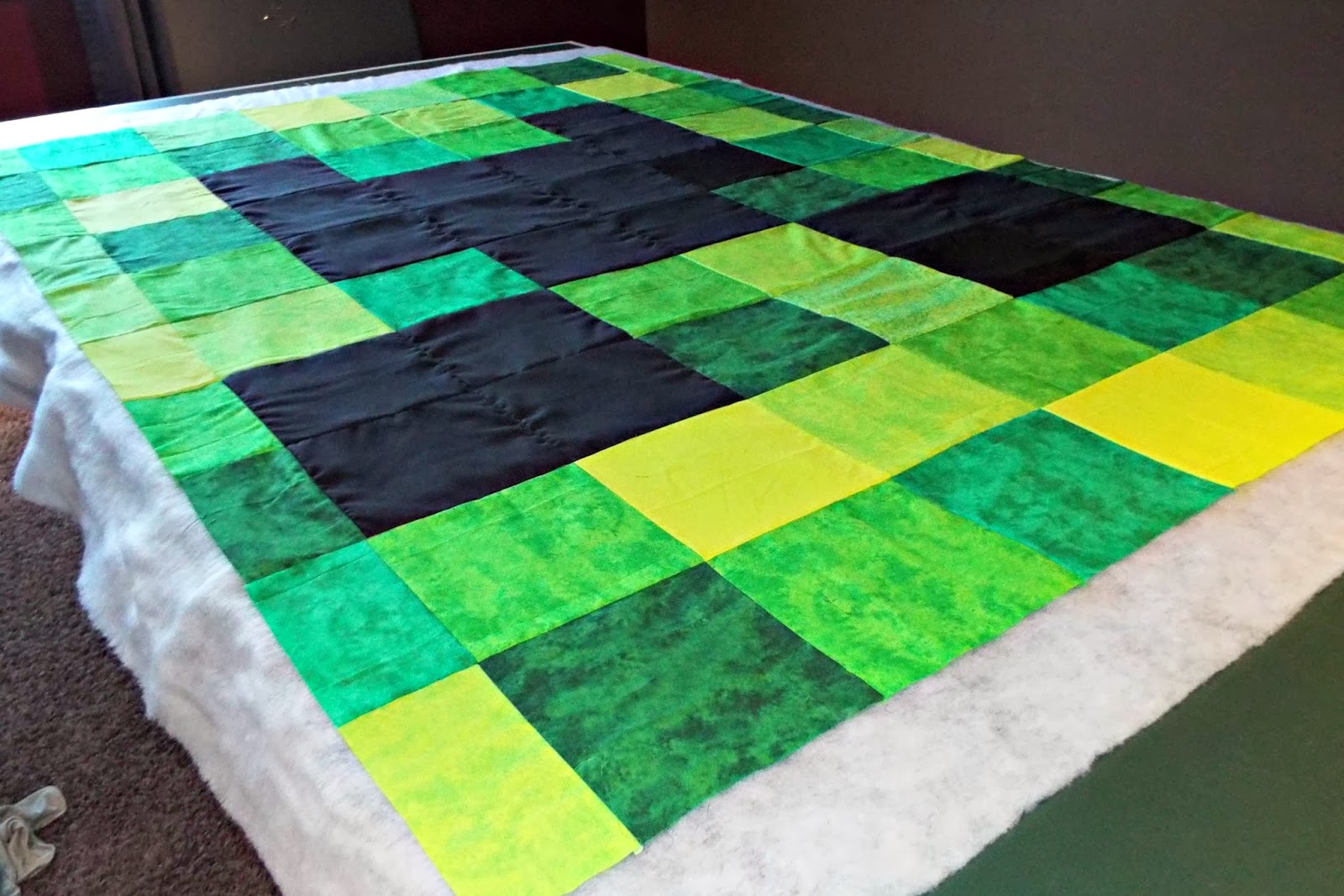 Hook's Happenings Minecraft Creeper Quilt