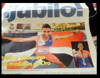 Discriminan medallista de oro Ana Villanueva en porta de periódico