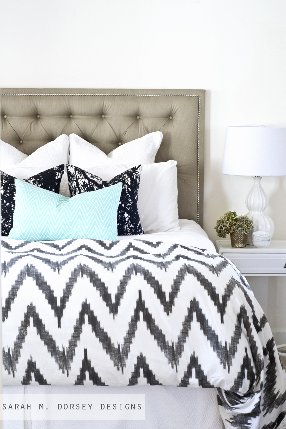 Tufted Headboard With Nailhead How To Dorsey Designs