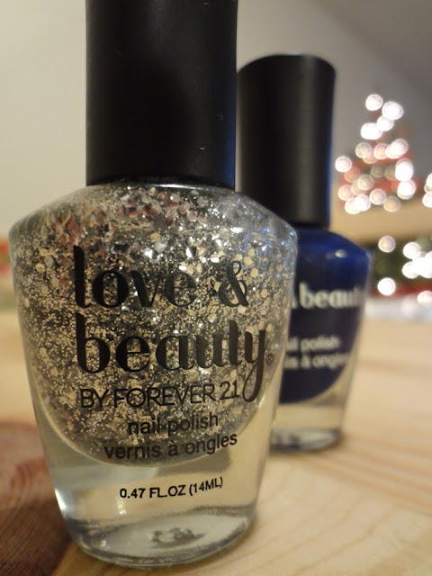 love and beauty crystal silver nail polish