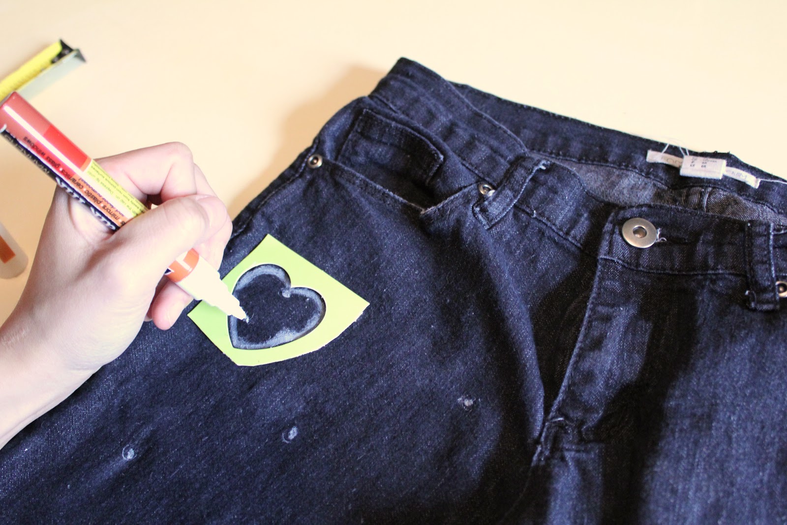The Brotherton's diy heart jeans