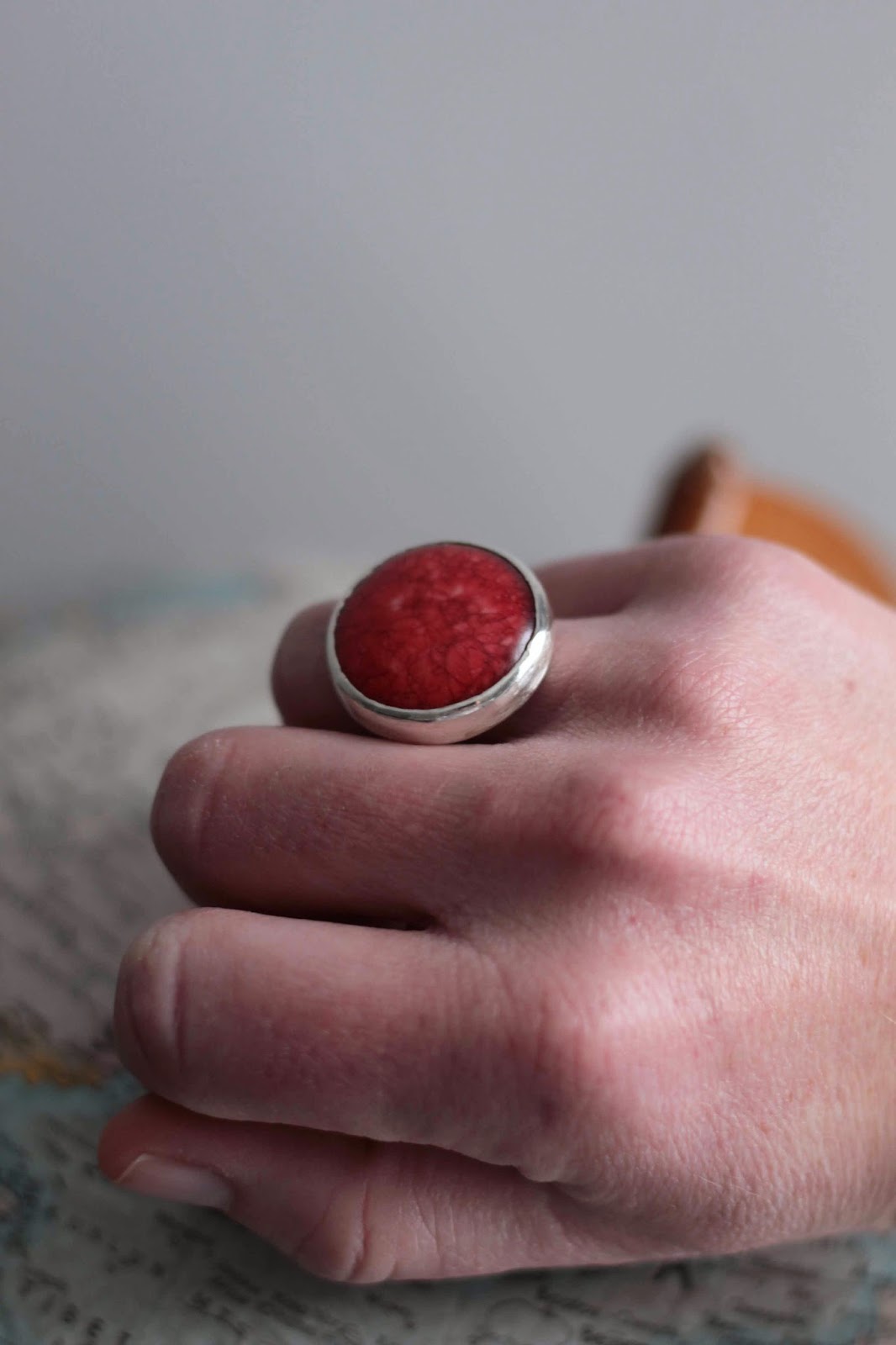 VanHook & Co. Ring with Sterling Silver Bezel Set Stone