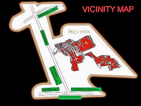 Bella Vista Subdivision Map Vicinity Map-Location Plan Brgy. Santiago Gen. Trias | Pag-Ibig Rent To Own  Houses In Cavite | Bella Vista Deca Homes For Sale