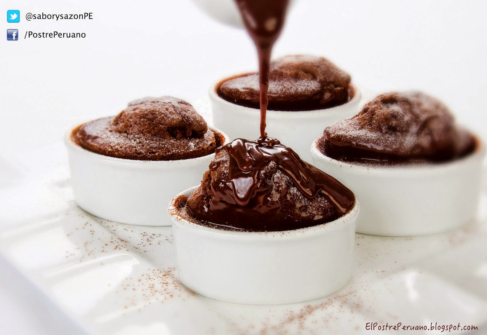 RECETA SENCILLA - SOUFFLE DE CHOCOLATE - Postres con #chocolate - REPOSTERIA Y PASTELES