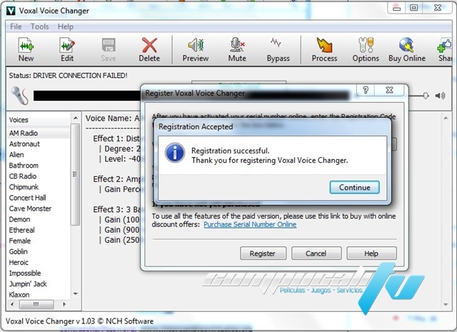 Voxal Voice Changer Programa para cambiar de voz