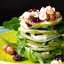 Raw Stacked Salad with Homemade Nut Goat Cheese Recipe