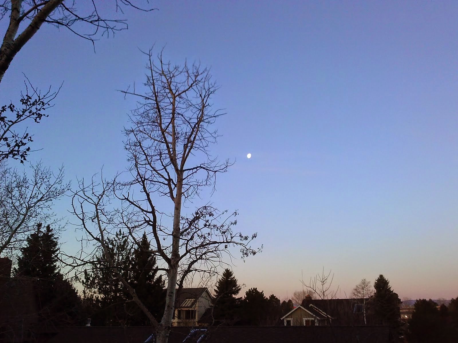 Moon over the mountains