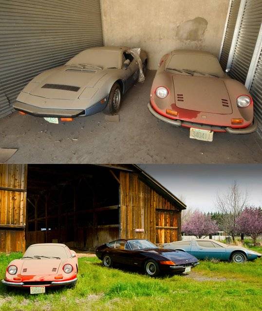 GTB 4 Daytona with 9752 miles and a 1977 Maserati Bora Coupe with just