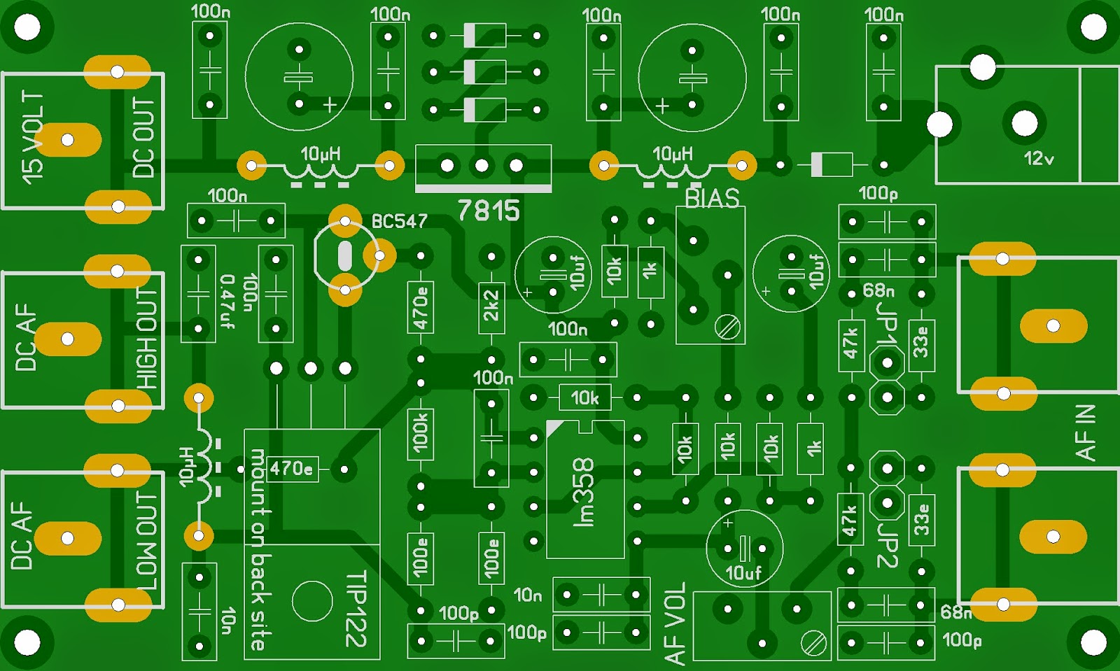 fm transmitters am modulator/power supply