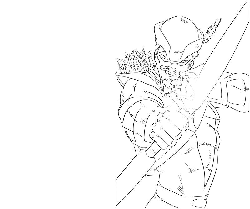printable-green-arrow-attack-coloring-pages