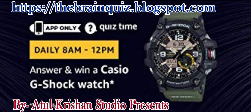 amazon casio g shock quiz answers