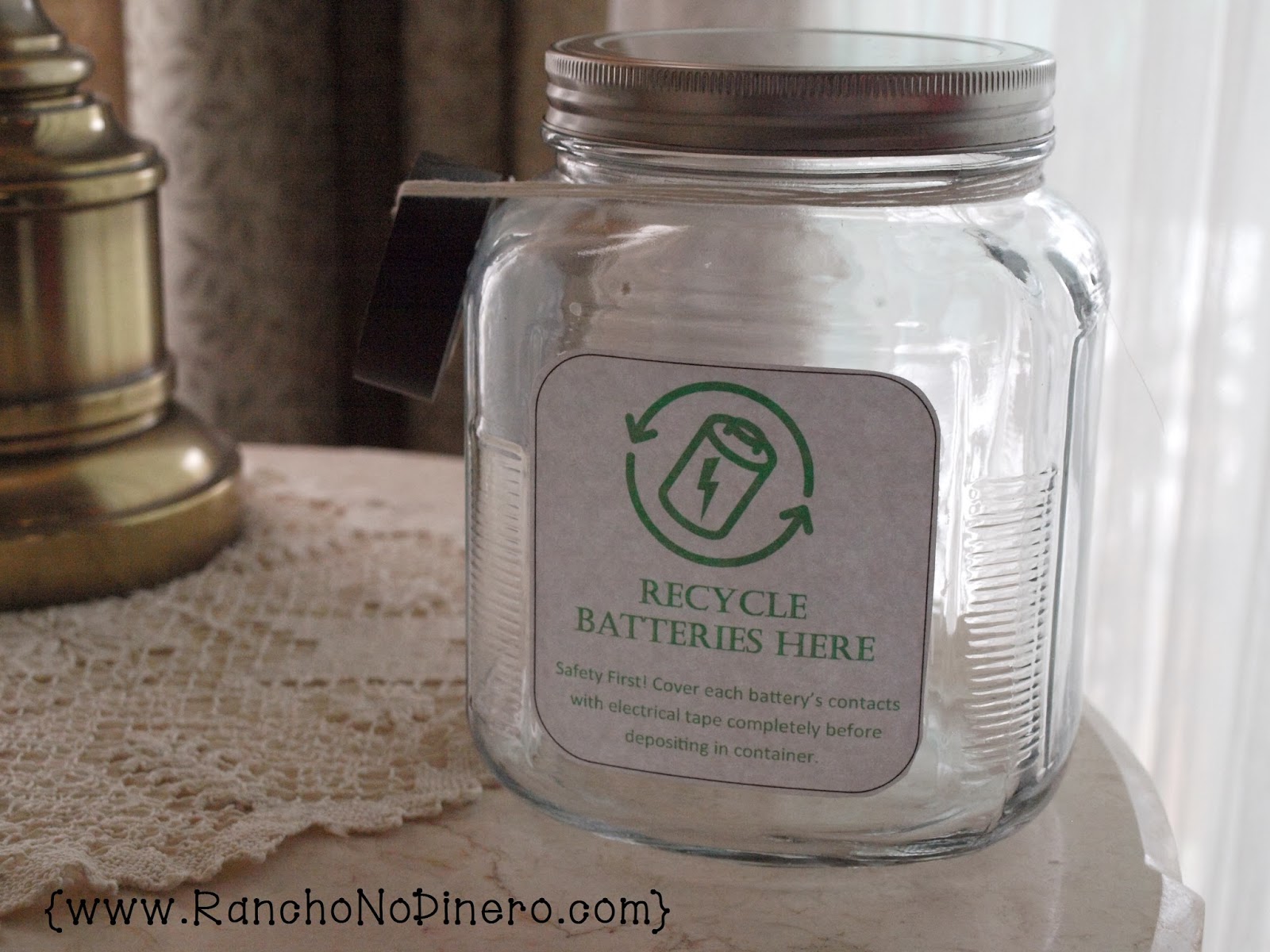 Tiny House Homestead DIY Safe Battery Recycle Container