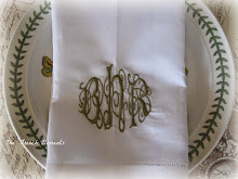 Embroidered Linen napkins