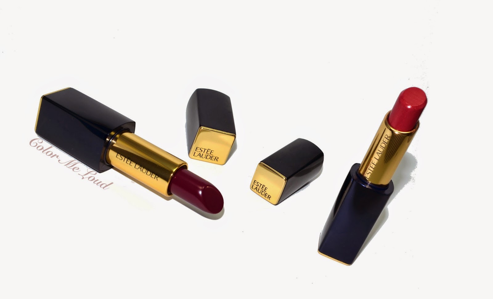 Estée Lauder Lipsticks Envy Shine in Inspiring, Pure Color Envy in Insolent Plum, Review, Swatch, Comparison & FOTD