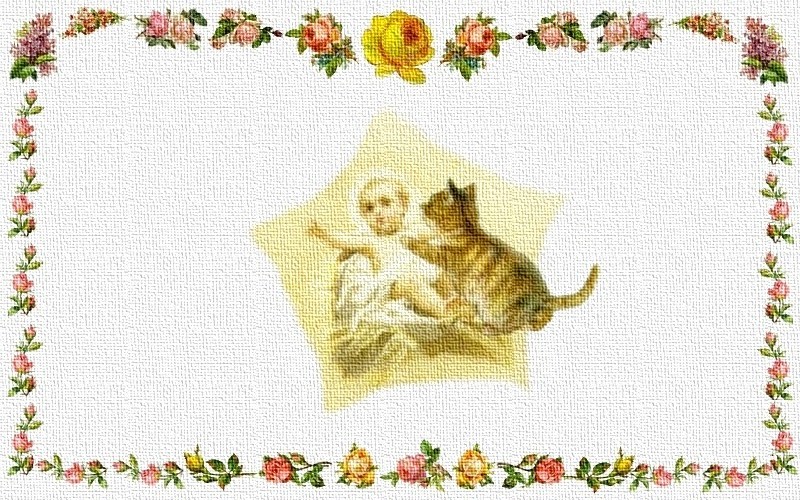 Baby Jesus and the Tabby Cat