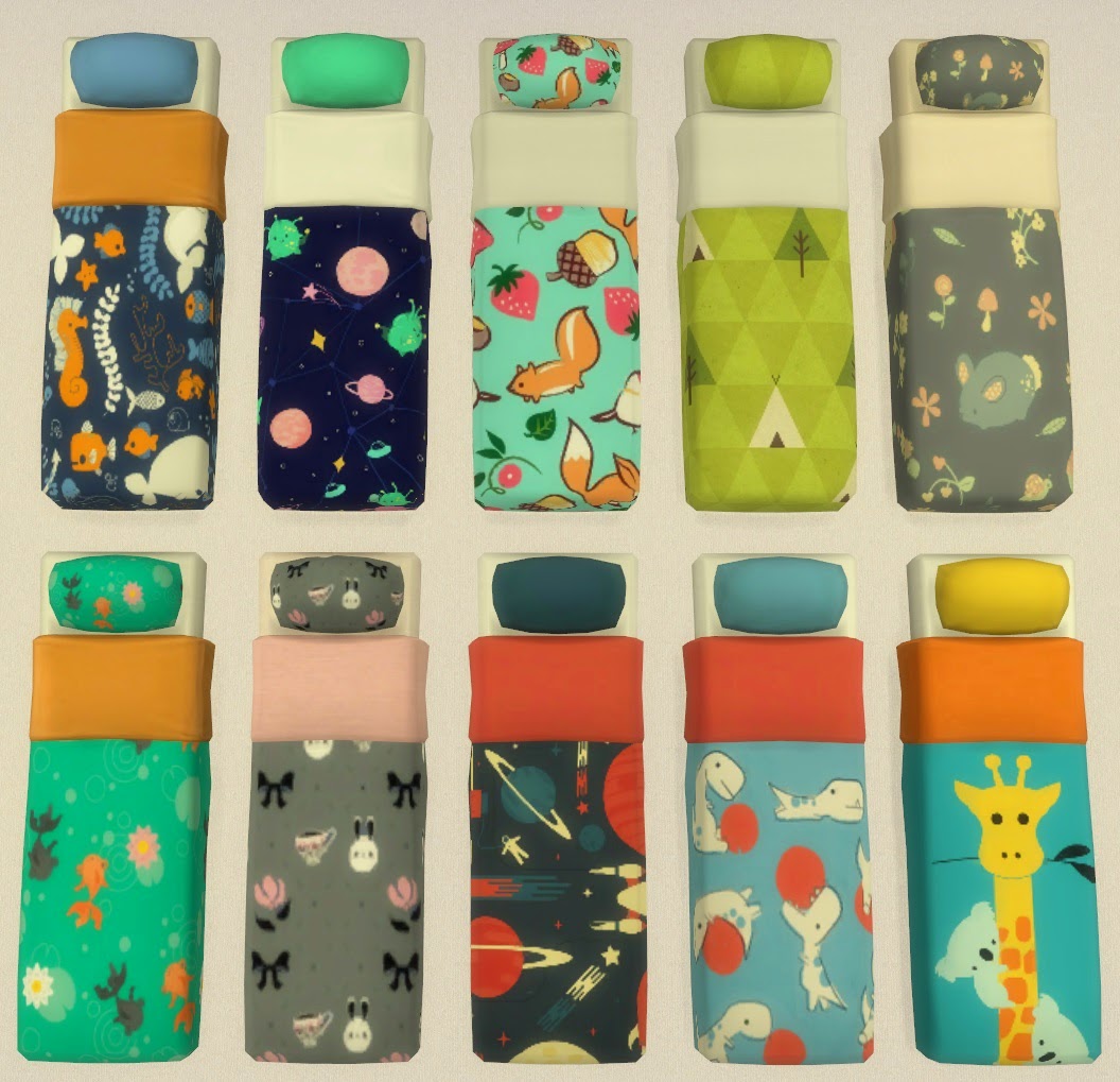 Kids Bed Frames And Bedding Separate Sims 4 Sims Kid Beds Vrogue