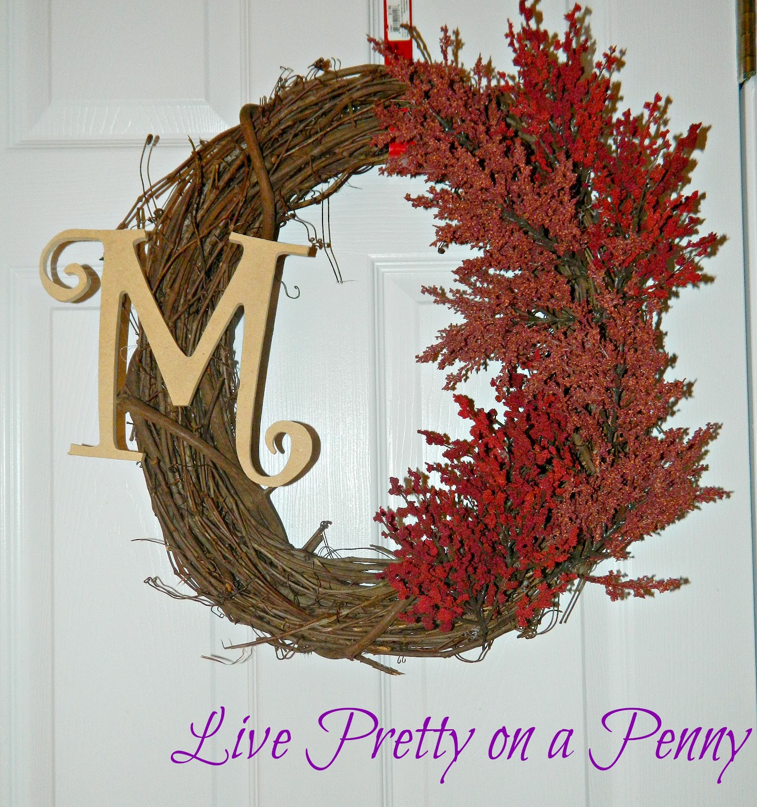 easy fall wreath diy tutorial live pretty on a penny easy fall wreath diy tutorial live pretty on a penny