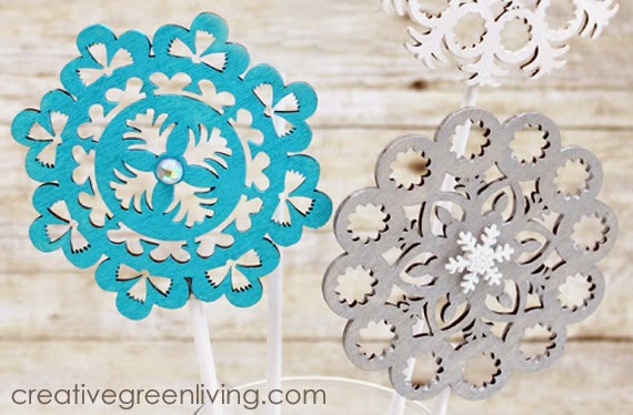 easy to make frozen party centerpieces works for winter or