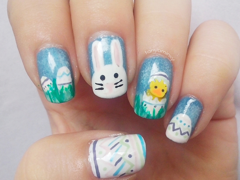 tanyaminxy Matching Manicures: Easter Nails