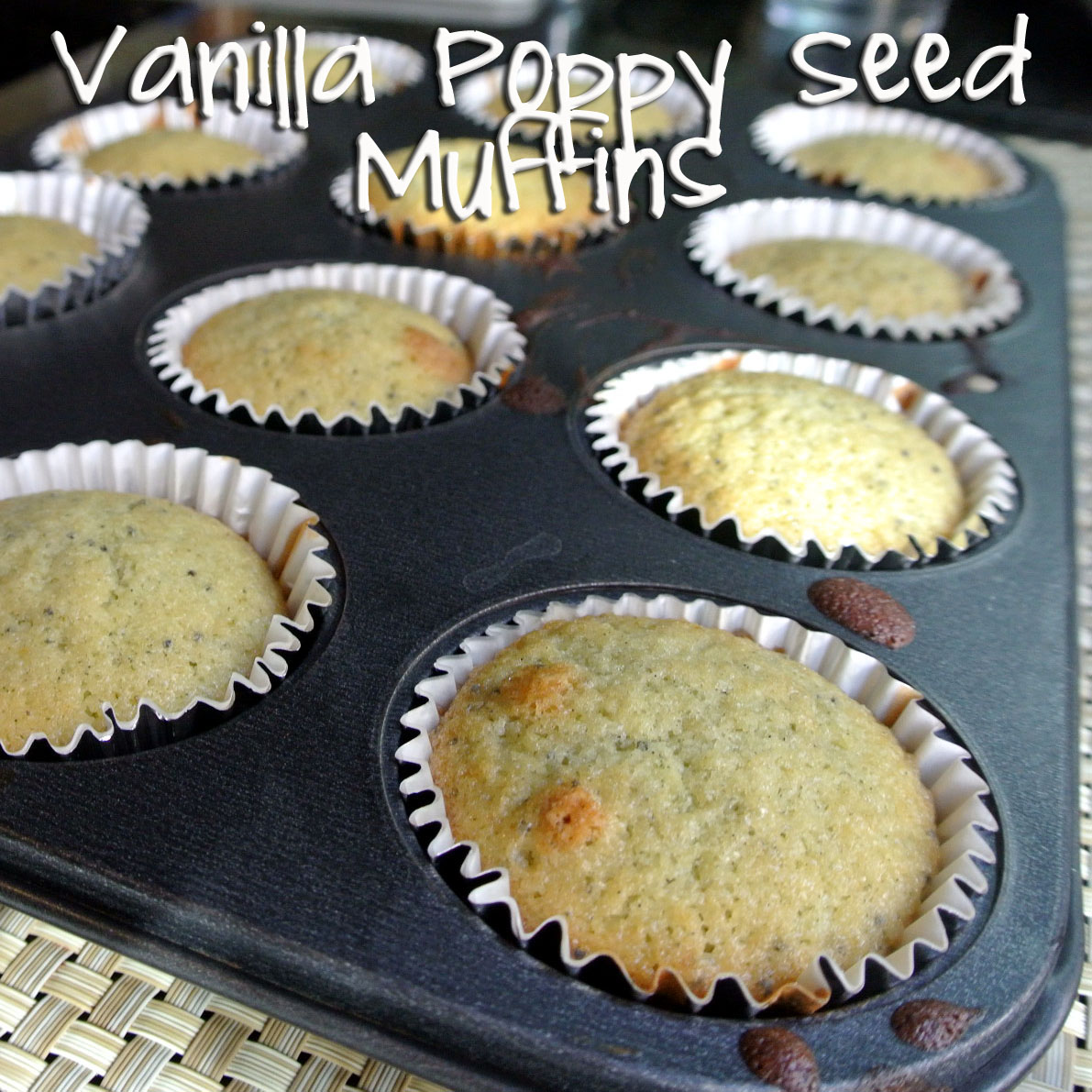 Mom, What's For Dinner? Vanilla Poppy Seed Muffins