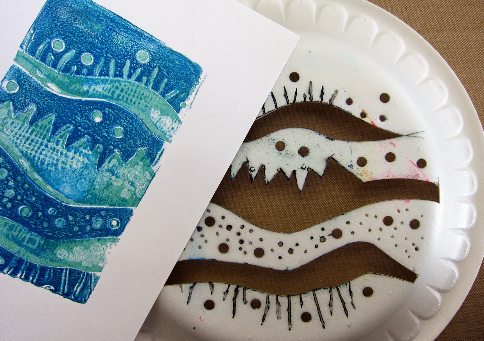 Printing with Gelli Arts® Gelli™ Printing with Styrofoam Plates