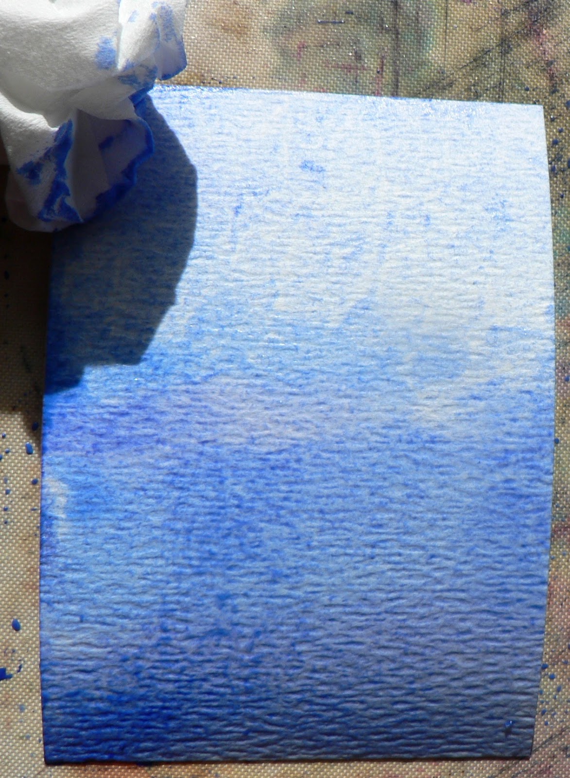 Creative Expressions L is for Lifting Wet Watercolor Paint