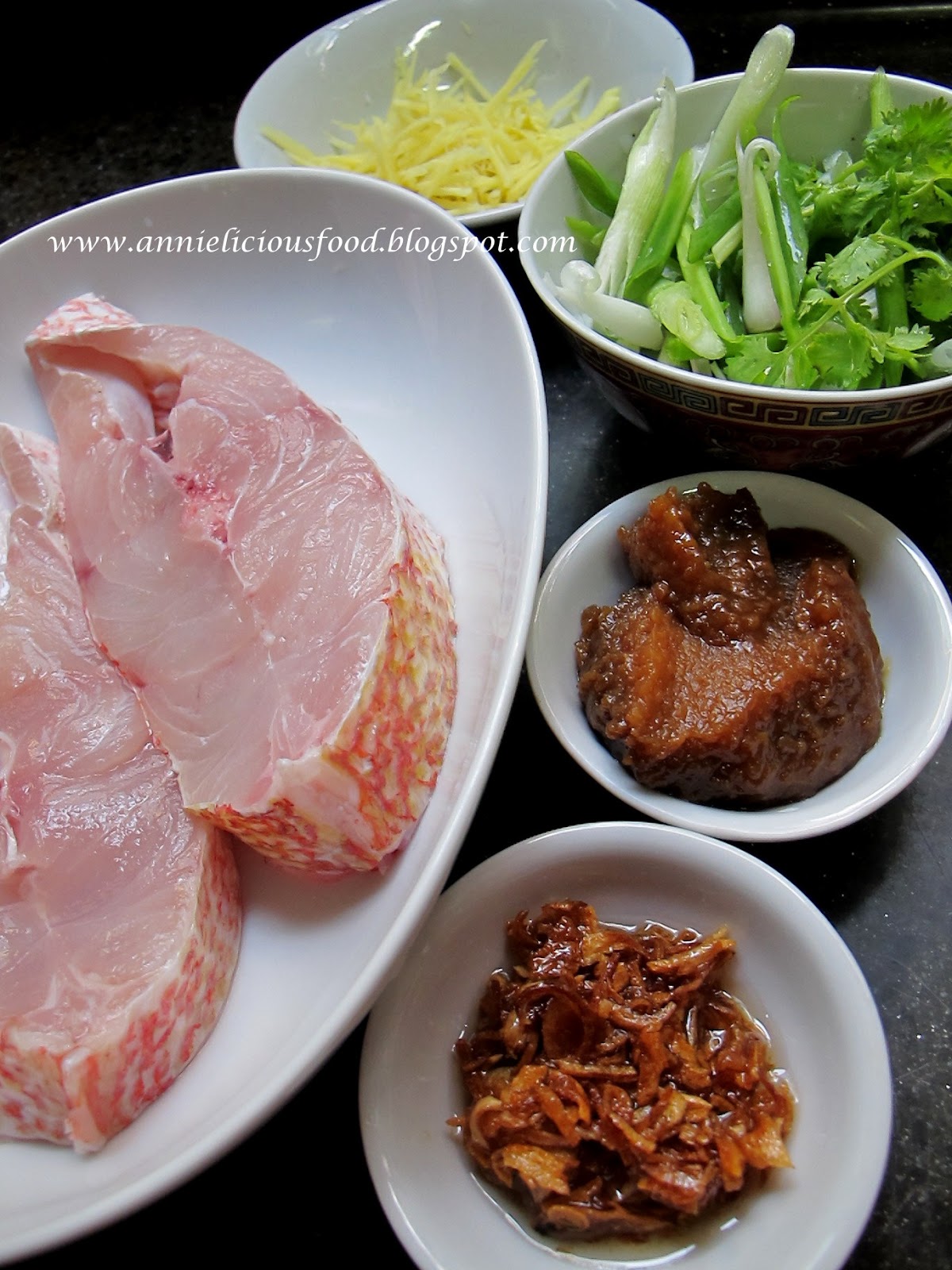 Annielicious Food Steamed Fish with Fermented Bean Paste (豆瓣酱蒸鱼)