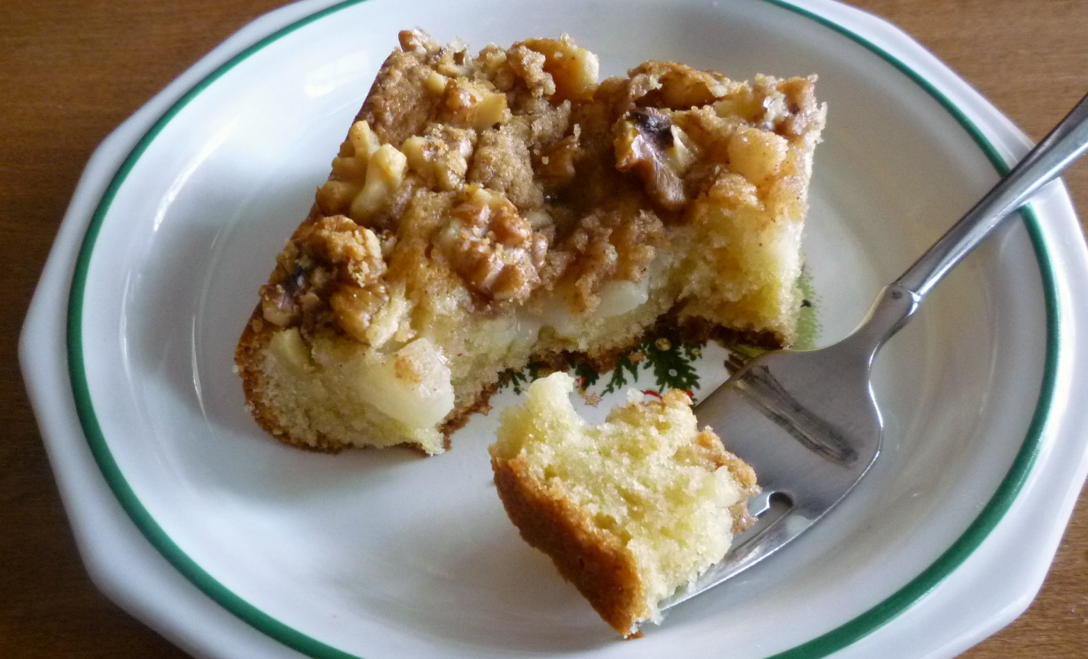 For Love of the Table Pear & Walnut Coffee Cake