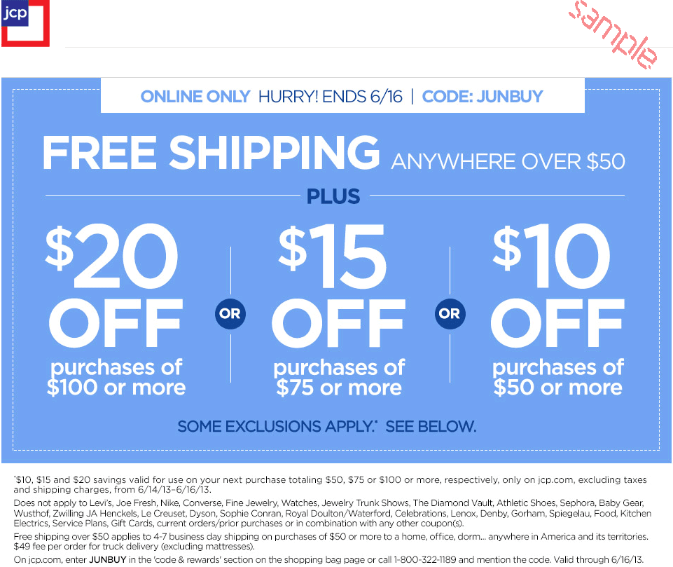 Jcp coupon codes