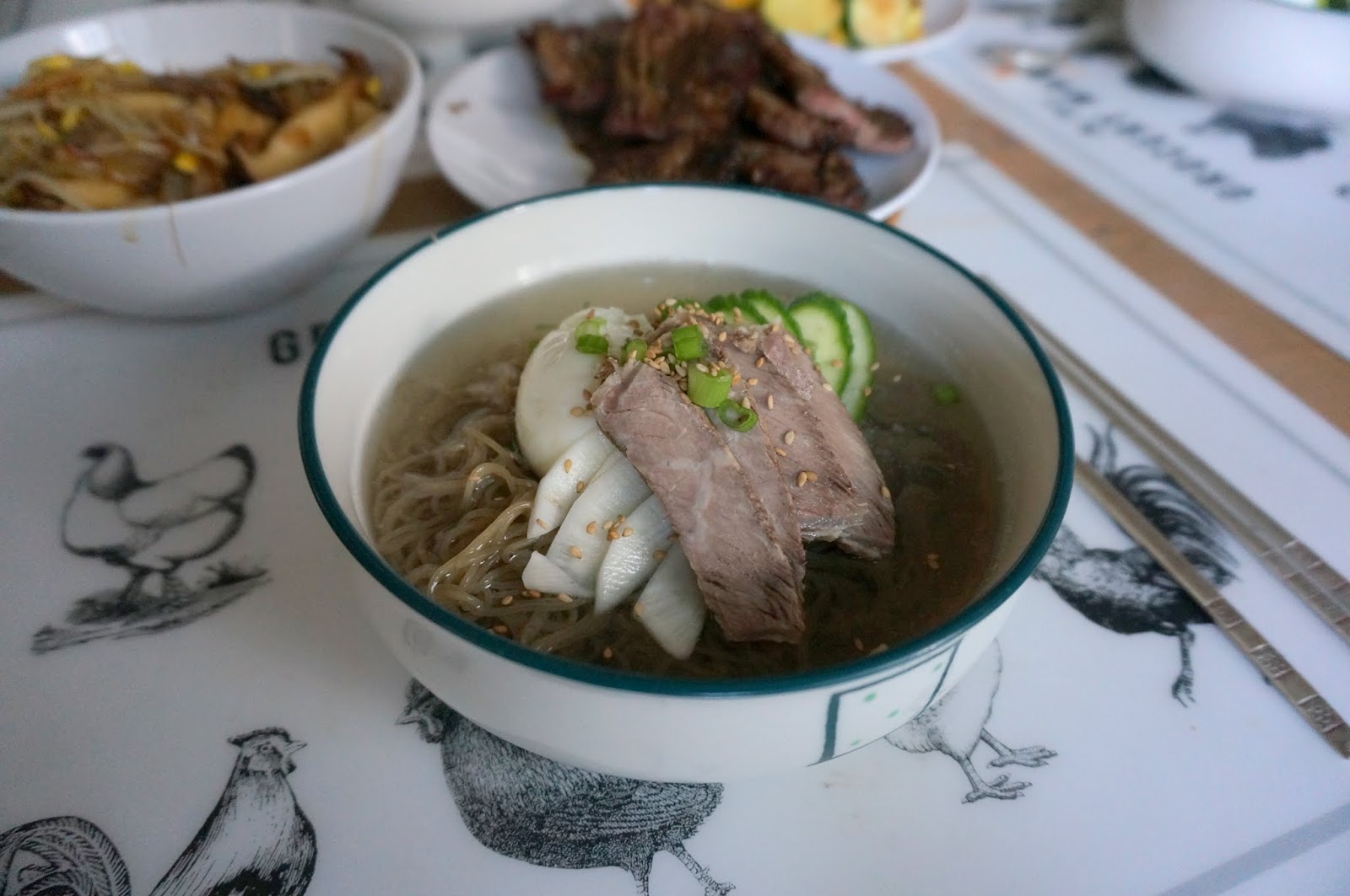 Cold Buckwheat Noodle Soup Mul Naengmyun (물냉면)