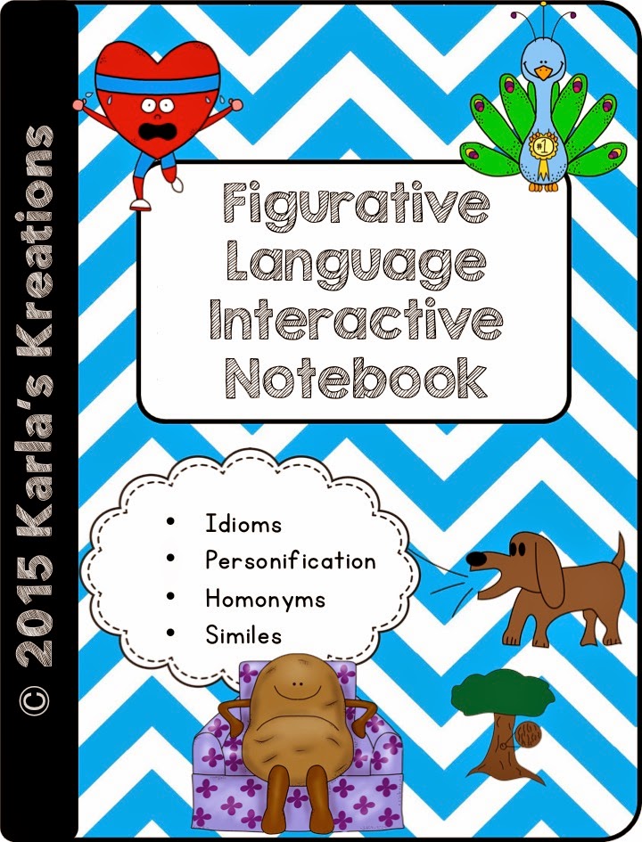 Karla's Kreations Figurative Language Interactive Notebook