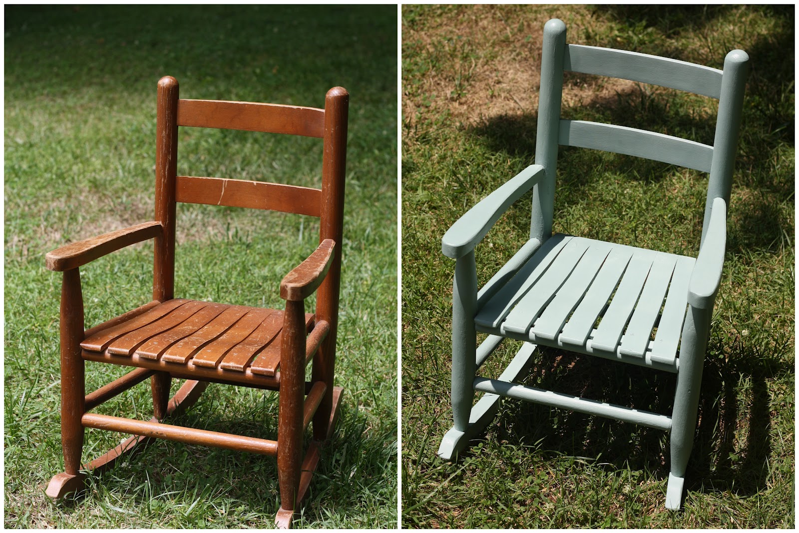 Bird and A Tree Chalk Paint! Rocking Chair Redo