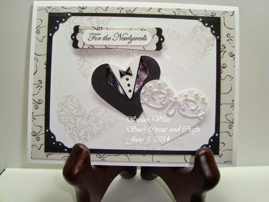 Sue's Cricut and Crafts: Wedding Card