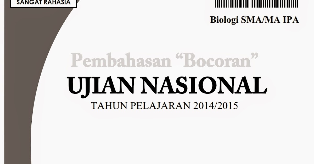 Berbagi Dan Belajar Pembahasan Bocoran Soal Un Biologi Sma 2015