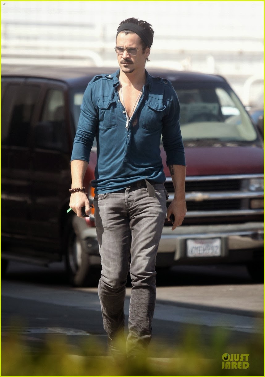 Celeb Diary Colin Farrell The Coop in Studio City