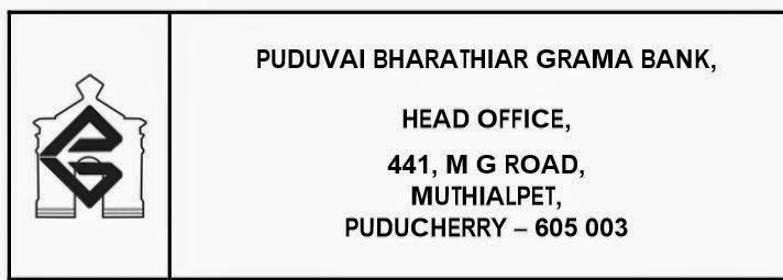 Puduvai Bharathiar Grama Bank Recruitment 2014 Application Form