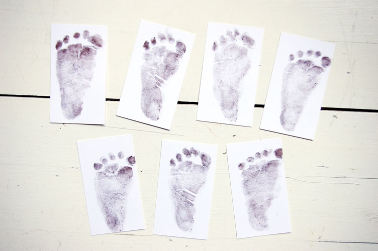 Snap + Tumble inkfree baby footprints