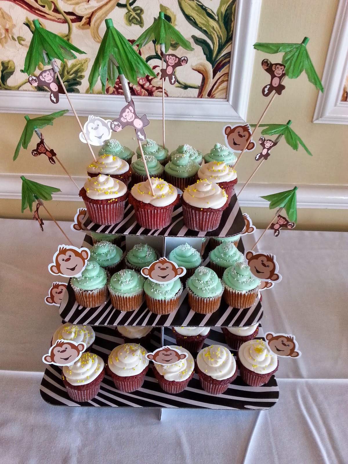 Majesty Bakes Cakes Jungle Themed Cake and Decor for Baby
