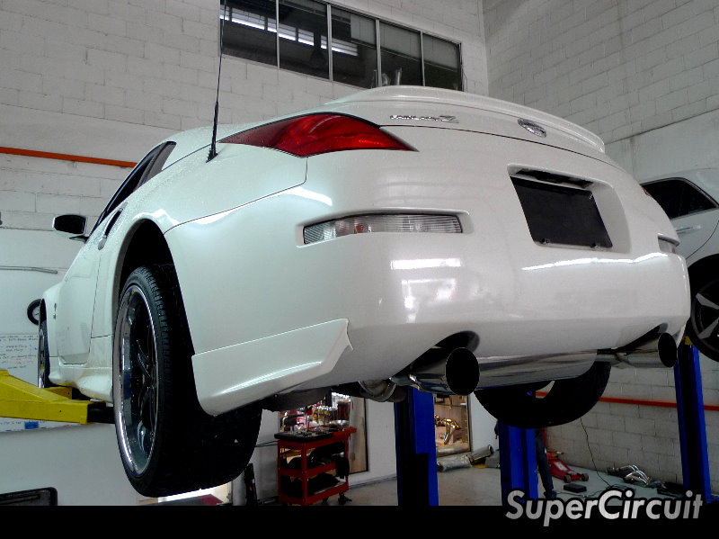 SUPERCIRCUIT Exhaust Pro Shop Nissan Fairlady 350Z Axle Back Exhaust Kit