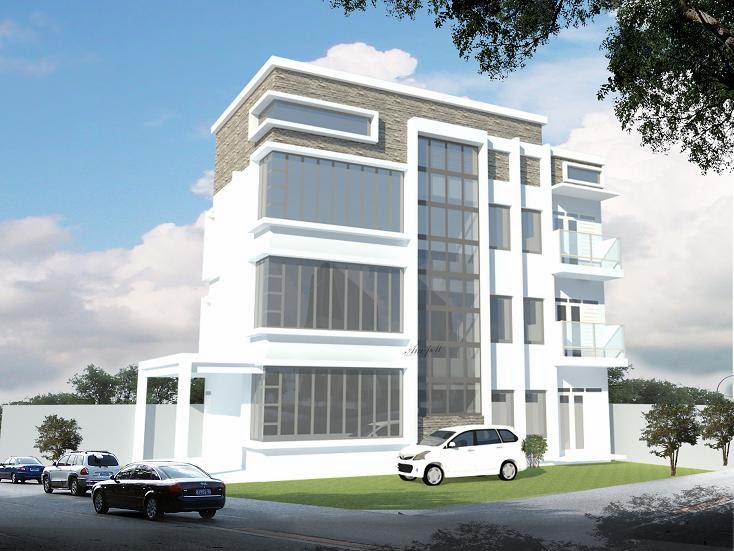 Desain Bangunan 3D Ruko Modern Minimalis Jasa Desain Interior