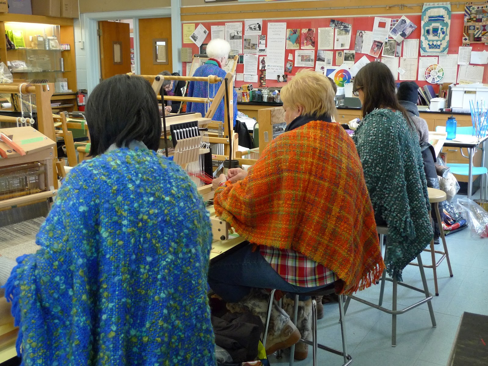 Toronto Weaving School Keeping Warm and having Fun!