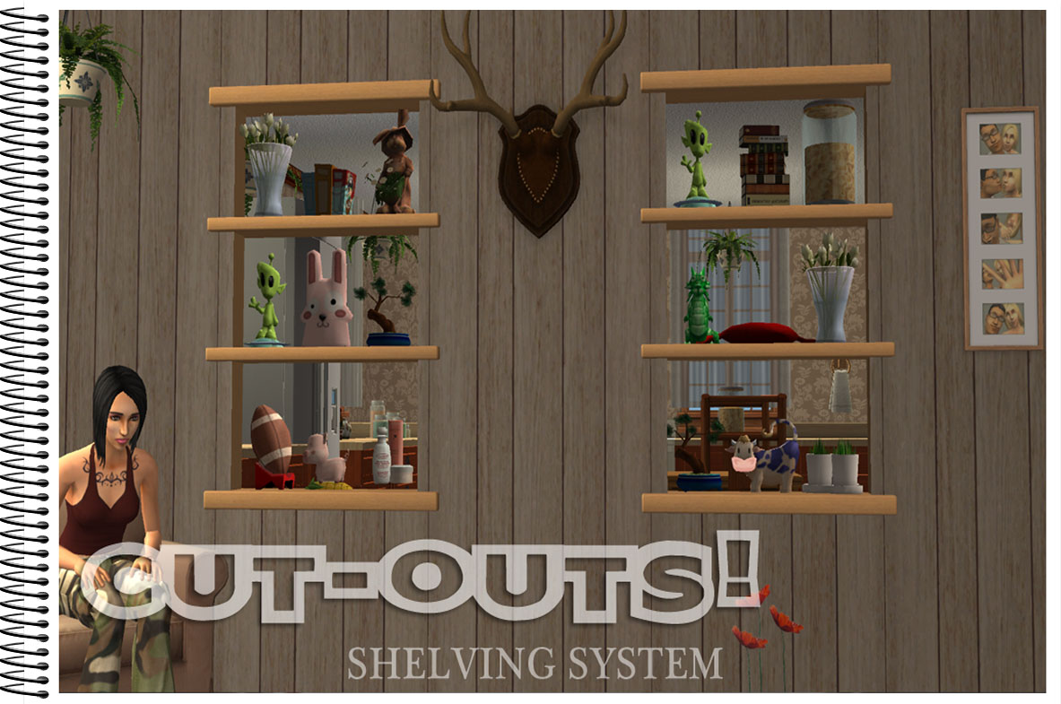 Moar Stuff For About The Sims Cut Outs In Wall Shelving System